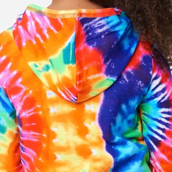 NWt 5 6 fruit loops rainbow tie dye hoodie pelican bird toucan sam Kelloggs fall - Picture 2 of 6